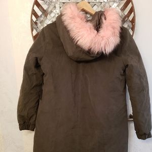 Forever 21 Olive and Pink Jacket